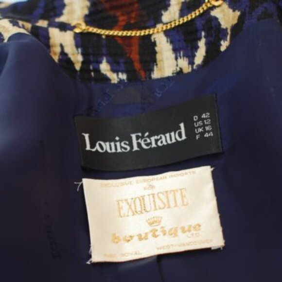 Louis Feraud Exquisite Boutique 1980's Silk & Wool Printed Blazer - Germany - Picture 5 of 5